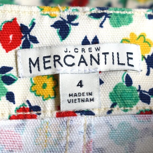 J.Crew Mercantile Floral Button Front Mini Skirt Size 4 - Picture 3 of 12